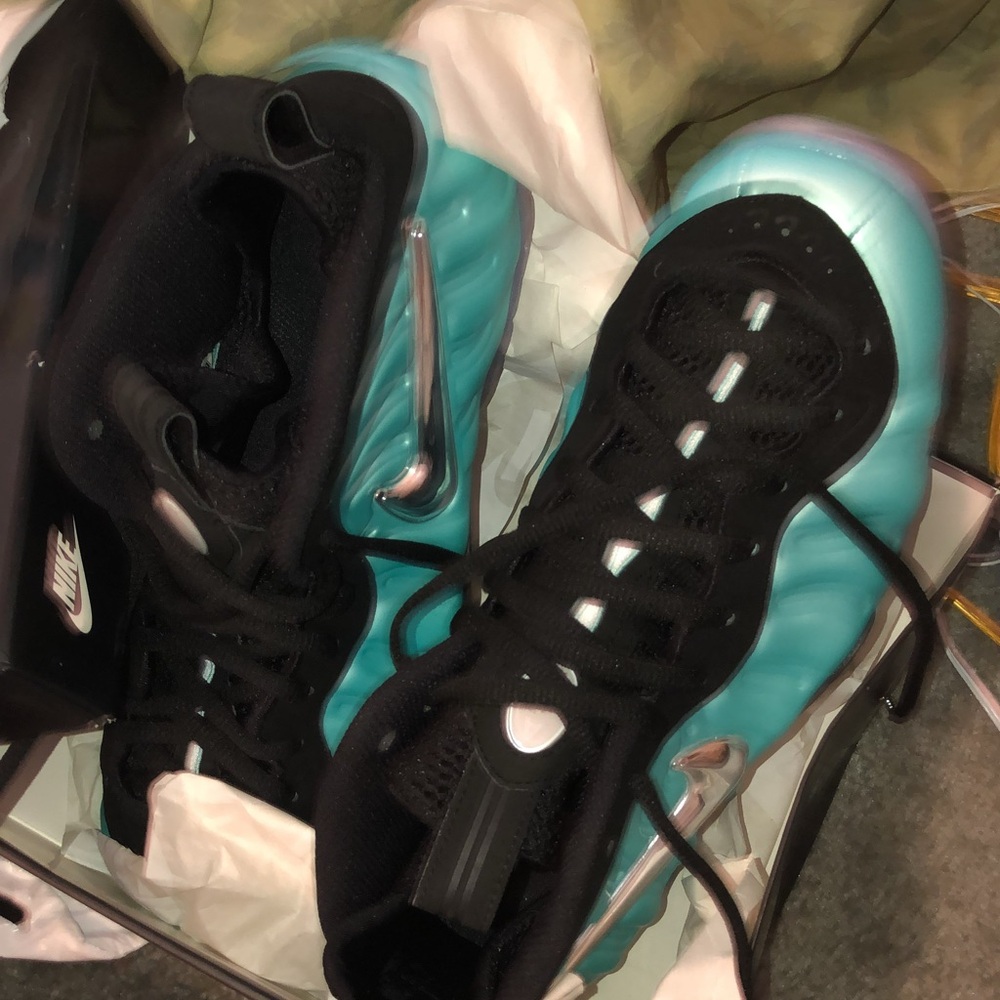 Nike Blue and Black Athletic Shoes with Padded Design